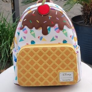 Loungefly "Disney" Princess Ice Cream Mini Backpack NWT